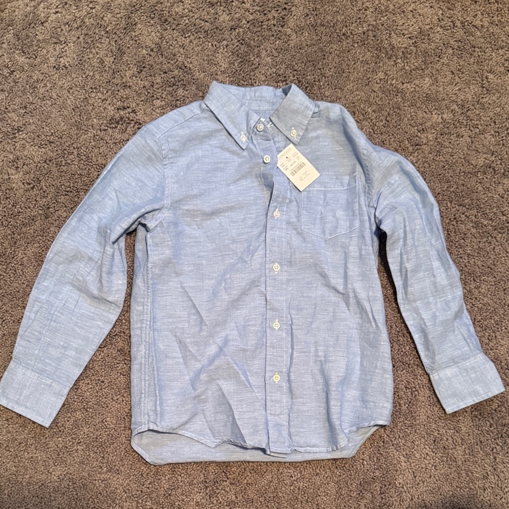 Crewcuts Light Blue Button Down Shirt for Kids